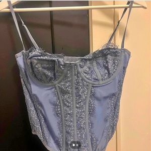 Urban outfitters modern love corset in slate